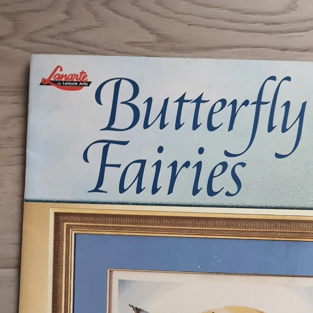 Lanarte Leisure Arts Butterfly Fairies Cross‎ Stitch Pattern Leaflet 3698 2004